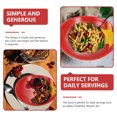 thumbnail image 2 of 1Pc Red Ceramic Dessert Plate for Children and Home Breakfast, 2 of 8