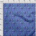 thumbnail image 3 of oneOone Georgette Viscose Blue Fabric Ocean Life Sewing Material Print Fabric By The Yard 42 Inch Wide, 3 of 4