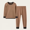 thumbnail image 2 of Jalioing Pyjama pour Enfants 2 Pcs T-Shirt à Col Ras du Cou et Pantalon Ensemble de Pyjama Garçons Filles Confortable Pyjama à Manches Longues, 2 of 3