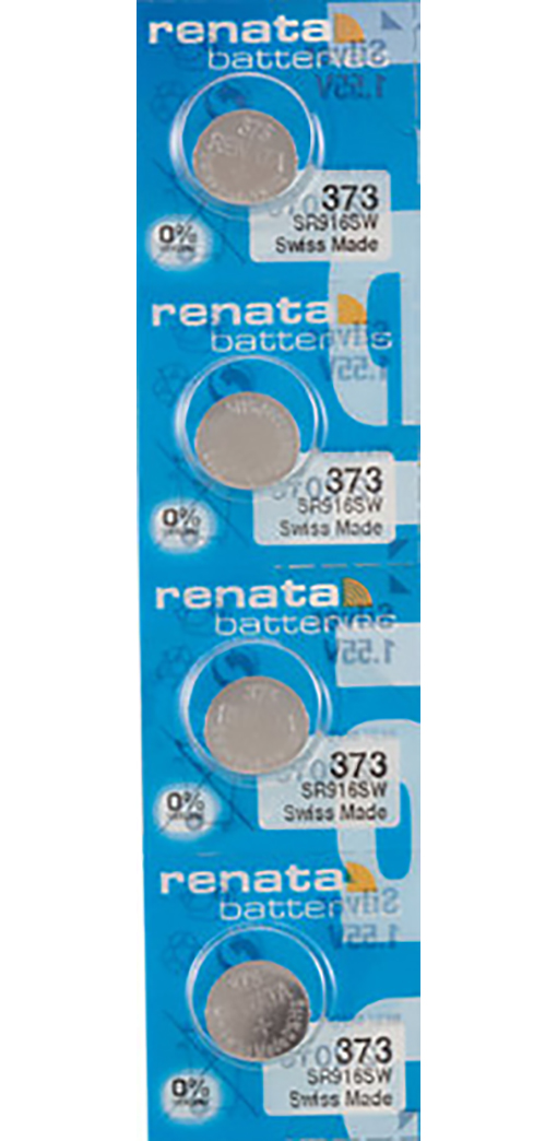 4 x Renata 373 Watch Batteries, SR916SW Battery