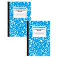 thumbnail image 1 of 2Pcs Composition Notebook, Marble Wide Ruled Composition Book, Cute Composition Notebooks for Writing, 60 Pages per Comp Book, Office Supplies, Classroom Must Haves,Blue, 1 of 8