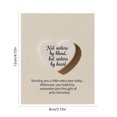thumbnail image 2 of Heart Shaped Acrylic Scripture Souvenir, Friend Always Love Each Other Inspirational Gift, Friendship Keepsake with Greeting Card, White Decorative Heart Ornament for Home Or Office, 2 of 6
