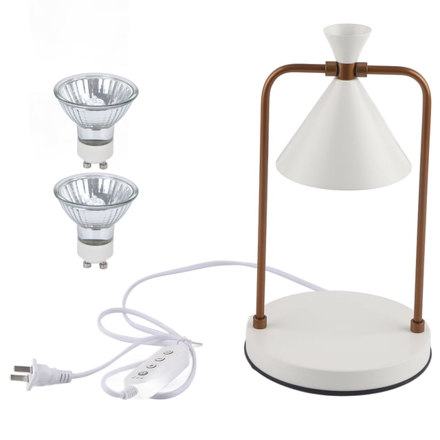 Lampe Chauffe-Bougie, Fonction de Minuterie Luminosité Réglable Lampes à Bougie Électriques pour Chambre