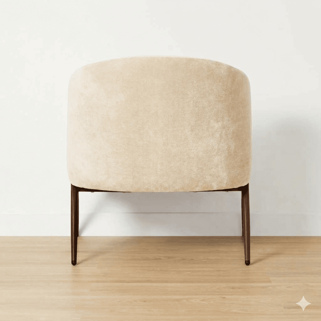 Anko Chenille Lounge Accent Chair, White
