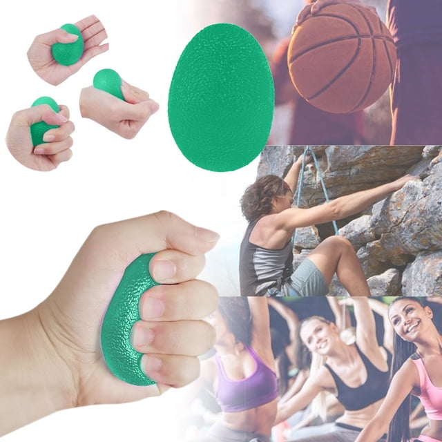 Jubipavy Grip Training Finger Strength Exerciser Silicone High Elastic Egg Adult Children Decompression Hand Grip Tool