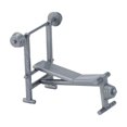 thumbnail image 2 of lionlar 1/20 Exercise Equipment Model Gym Equipment Model Diorama Model Train Layout Squat Barbell rack, 2 of 9