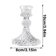 thumbnail image 3 of French Relief Glass Candlestick With Medieval High Tables Atmospheres Candlestick Home Dining Room Decoration, 3 of 6