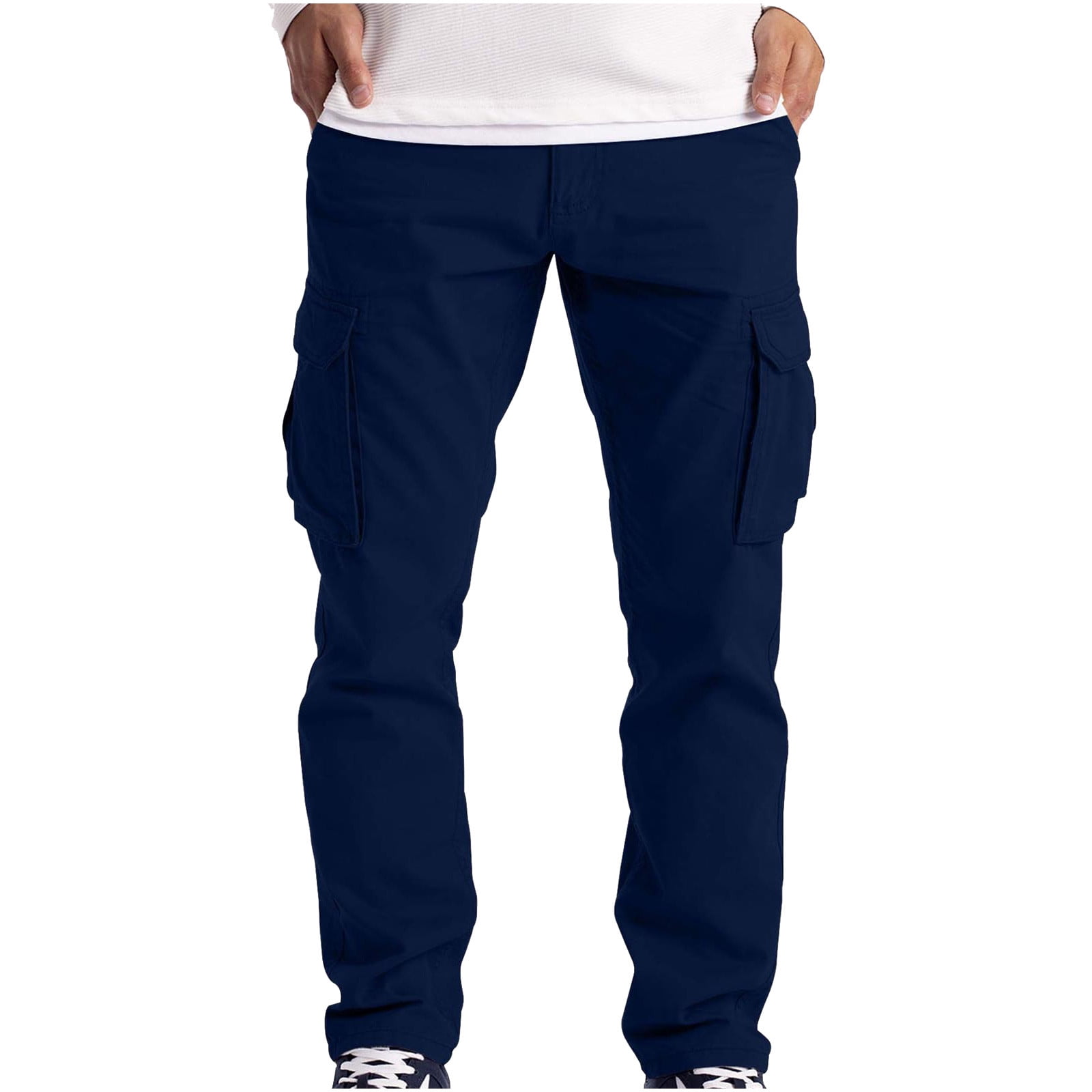 cllios Mens Cargo Pants Big and Tall Multi Pockets Pants Work Tactical Pants Summer Workwear Cargo Pants