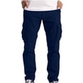 thumbnail image 1 of cllios Mens Cargo Pants Big and Tall Multi Pockets Pants Work Tactical Pants Summer Workwear Cargo Pants, 1 of 4