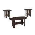 thumbnail image 1 of Monarch Specialties Table Set, 3pcs Set, Coffee, End, Side, Accent, Living Room, Laminate, Brown, Transitional, 1 of 2
