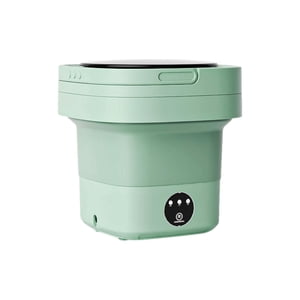 Lave-linge pliant, petit lave-linge compact, 6.5L Lave-linge léger pliant, Mini Lave-linge portable pour le camping, RV, Appartement vert