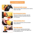 thumbnail image 2 of TFixol 12V High-Speed Mini Angle Grinder with Brush Motor, 19500 RPM, Compact Handheld Cutting and Polishing Tool, Includes 2 Cutting Discs, Ideal for Home DIY Projects (Yellow, Bare Tool), 2 of 6