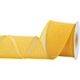 thumbnail image 1 of Joycrosso Burlap Wired Edge Ribbon 2.5 inch x 10 Yards, Yellow, Ideal for Crafting, Gift Wrapping, Wreath, Christmas Tree, and Rustic Wedding Decorations, 1 of 4