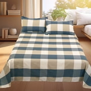 Dvkptbk sheets Bedding Sets -All Season Bedding Sheet Comforters Sets with Pillow Cases 3 Pcs Bed Set Down Sheet Set Shrinkage and Fade Resistants Easy