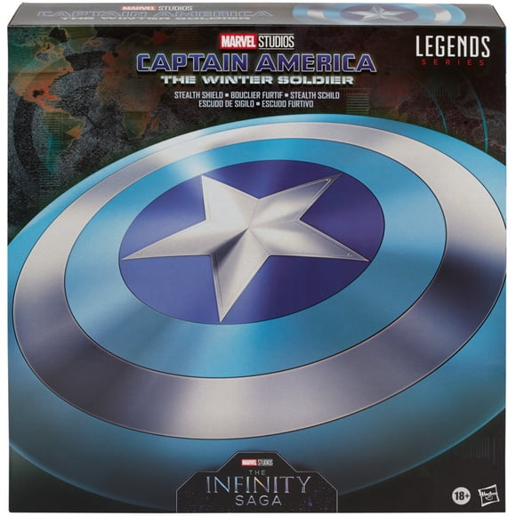 Marvel Legends Gear la Saga de l'Infini Figurine Grandeur Nature Réplique - Captain America Bouclier Furtif