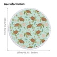 thumbnail image 2 of Liquidation Aujourd'hui! JFZMDY Serviette de Plage Ronde Imprimée en Microfibre Ultra Légère Serviette de Bain Colorée Couverture de Plage Anti-Sable Tapis de Plage Serviette Polyvalente pour Voyage Piscine, 2 of 8