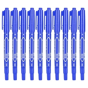Stylo de marqueur à séchage rapide, stylo à marqueur double-extrémité couleur pure et brillante pratique pour écrire sans défaut pour le stylo de marque pour dessiner noir, rouge, bleu