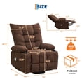 thumbnail image 3 of QinaQin Power Lift Oversized Recliner Chair Swivel Rocker with Massage and Heat Function, 3 of 9