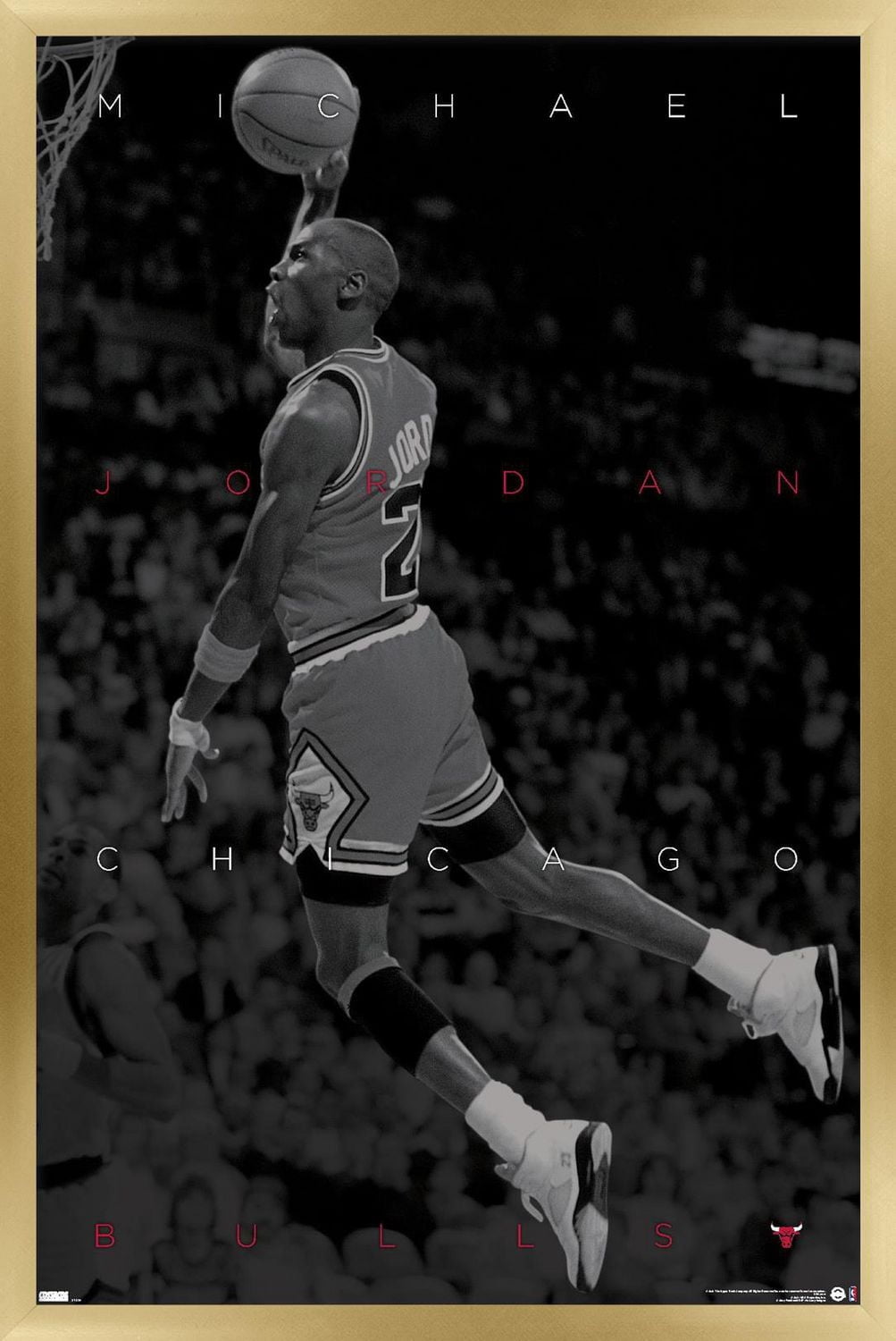 Michael Jordan - Black and White Wall Poster
