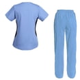 thumbnail image 2 of Women's Scrubs Set Scrub Top and Pants Scrubs Set, 2 of 3