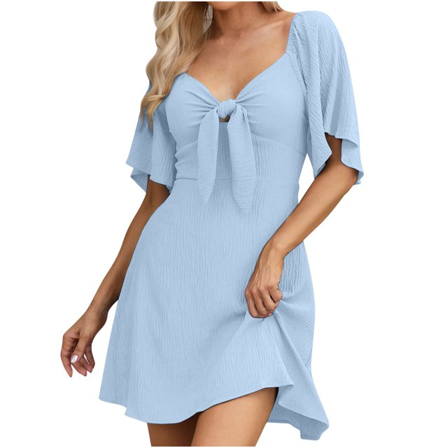 Gspmoly Robes pour Femmes Grande Taille, Mode Femmes Été Décontracté Imprimé Camis Sans Manches Bandage Longue Robe Robes de Soirée pour Femmes Offres