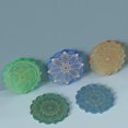 thumbnail image 4 of Moule en Silicone Réutilisable Transparent Motif Mandala Plateau de sous-Verre pour Débutants Artistes, 4 of 6