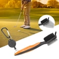 thumbnail image 4 of Golf Club Cleaner Brush Nylon Steel Dual Bristles Cleaning Tool for Golf Accessories, 4 of 7