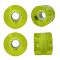 thumbnail image 1 of Blank Skateboard Wheels 59mm 82A Hi-Rebound Soft Cruiser Clear Yellow, 1 of 4
