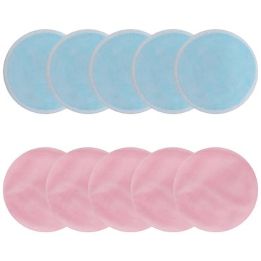 Estbridg Tampons Démaquillants Réutilisables - 10 Pcs Linges Démaquillants Réutilisables - Tampons pour le Visage Réutilisables Gomme de Maquillage pour Tous les Types de Peau - Linges Démaquillants en Microfibre Lavables