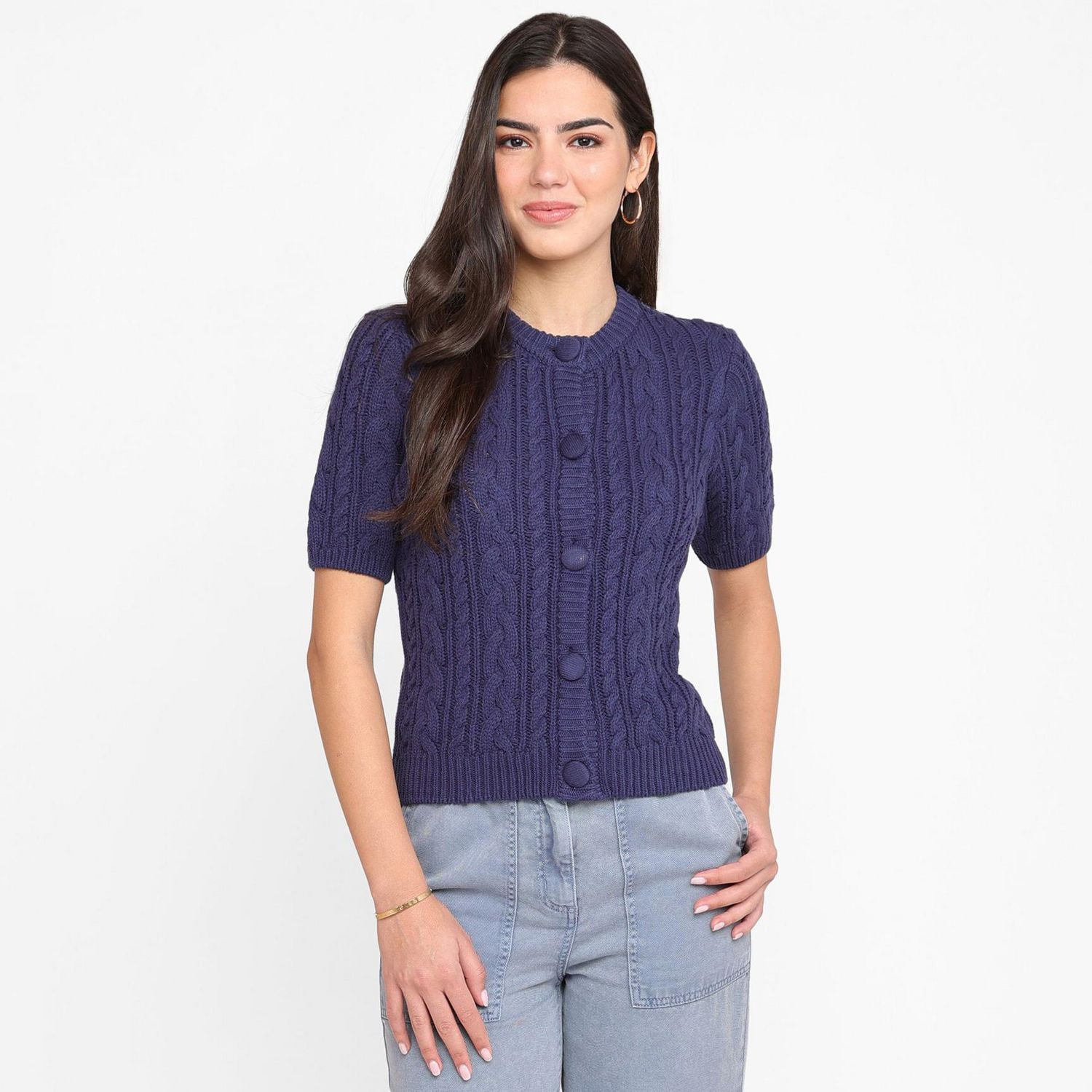 Devoted Women's Short Sleeve Cardigan, Sizes XS-XL