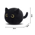 thumbnail image 3 of Chendee Oreiller en Peluche Chat Noir 3D Jouet en Peluche Mignon Oreiller de Canapé Design Chat, 8Cm, 3 of 9