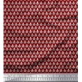 thumbnail image 1 of Soimoi Polyester Crepe Fabric Floral Block Print Fabric by Yard 52 Inch Wide, 1 of 3