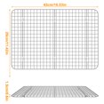 thumbnail image 2 of NonStick Cooling Racks 16.53×11.42in Grid Wire Baking Rack Grilling Rack 2Pcs, 2 of 10