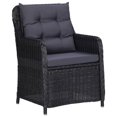 thumbnail image 5 of vidaXL 5 Piece Garden Dining Set Black, 5 of 5
