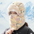 thumbnail image 3 of Winter Sports 2 In One Windproof Full Cover Outdoor Riding with Glasses Thermal Thick Hat for Winter Wind and Outdoor Adventure, 3 of 4