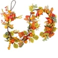thumbnail image 2 of Dvkptbk Plastic Simulation Pumpkin Rattan Faux Pumpkin Rattan Halloween Pains Decoration Pinecone Maple Leaf Pumpkin Rattan Christmas Holiday Hanging Decoration, 2 of 6
