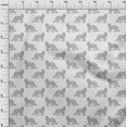 thumbnail image 3 of oneOone Polyester Lycra Fabric Fox Block Print Fabric BTY 56 Inch Wide, 3 of 4