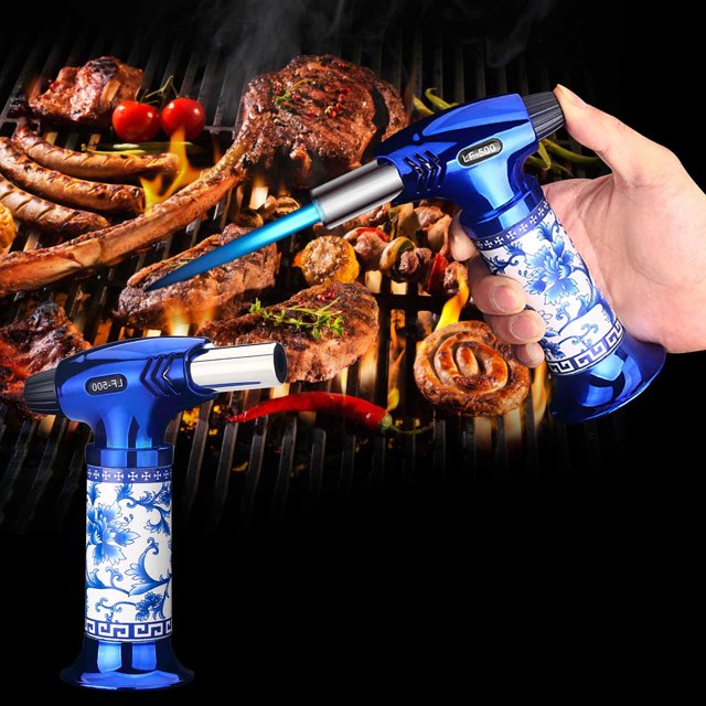 RuiJiao Clearance Metal Lighter Direct Blast Flameproof Outdoor Barbecue Kitchen Baking Lighter