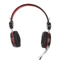 thumbnail image 1 of Casque de Jeu, Casque de Jeu Ergonomique Stéréo avec Microphone pour PC Rouge, 1 of 8