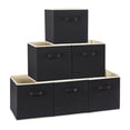 thumbnail image 3 of Saving Sale! Cameland Lidless Clothes And Toys OrganizerDesktop Storage BoxCloset DrawerNon-Woven Storage Box Black Style, 3 of 3