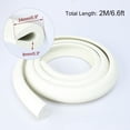 thumbnail image 2 of Unique Bargains 6.6ft Table Desk Edge Foam Edge Cushion Guard Strip Soft Bumper Protector White, 2 of 8