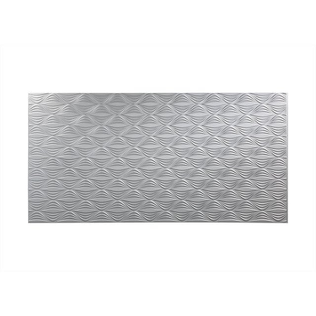 Fasade Shallot Argent Silver Wall Panel 4' x 8'