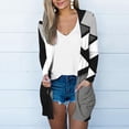 thumbnail image 2 of Ladies Long Cardigans Light Weight, Summer Open Front Cardigan Long Sleeve Casual Floral Printed Coat with Pockets Gray M, 2 of 5