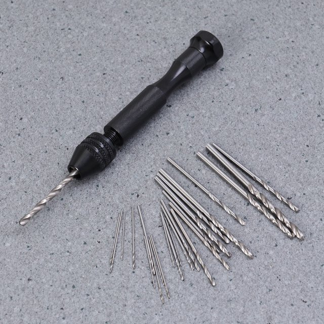 FELTECHELECTR Perceuses à Main Manuelles Mini Perceuse à Main pour Modèles Ensemble de 25 Pcs