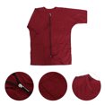 thumbnail image 3 of Uniforme de Coiffeur Manches Courtes Smocks de Toilettage Cape de Coupe de Cheveux Fournitures de Coiffeur (Rouge), 3 of 7