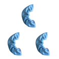 thumbnail image 4 of relayinert Lot de 2 Housses de Patins à Glace Élastiques Protège-Chaussures à Roulettes Unisexe Réutilisables Lavables Portatives Protection de Patinage Fournitures Bleu Clair 3Ensemble, 4 of 6