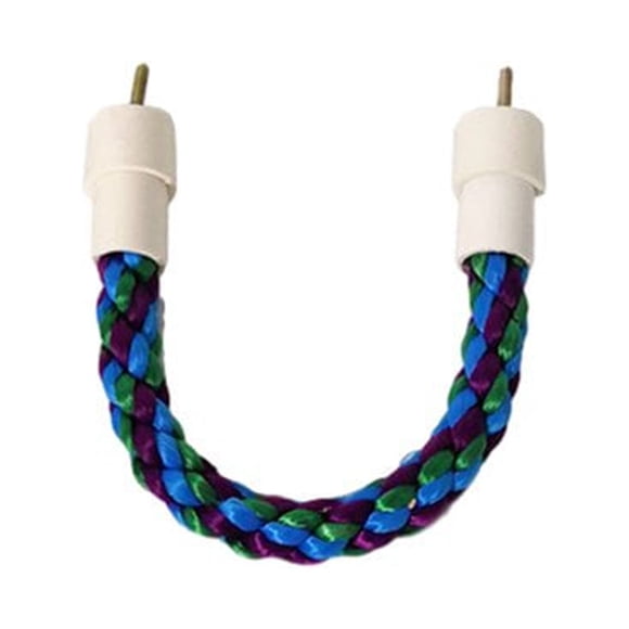 Bird Cage Toy Cotton Rope Bird Perch Curved Bird Cage Rope Perch for Large Medium and Small Parrots Budgies Parakeets