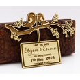 thumbnail image 1 of Custom Engraved Wooden Magnet Personalized Gift 30 Rustic Wedding Save the Date Wood Magnet, 1 of 2