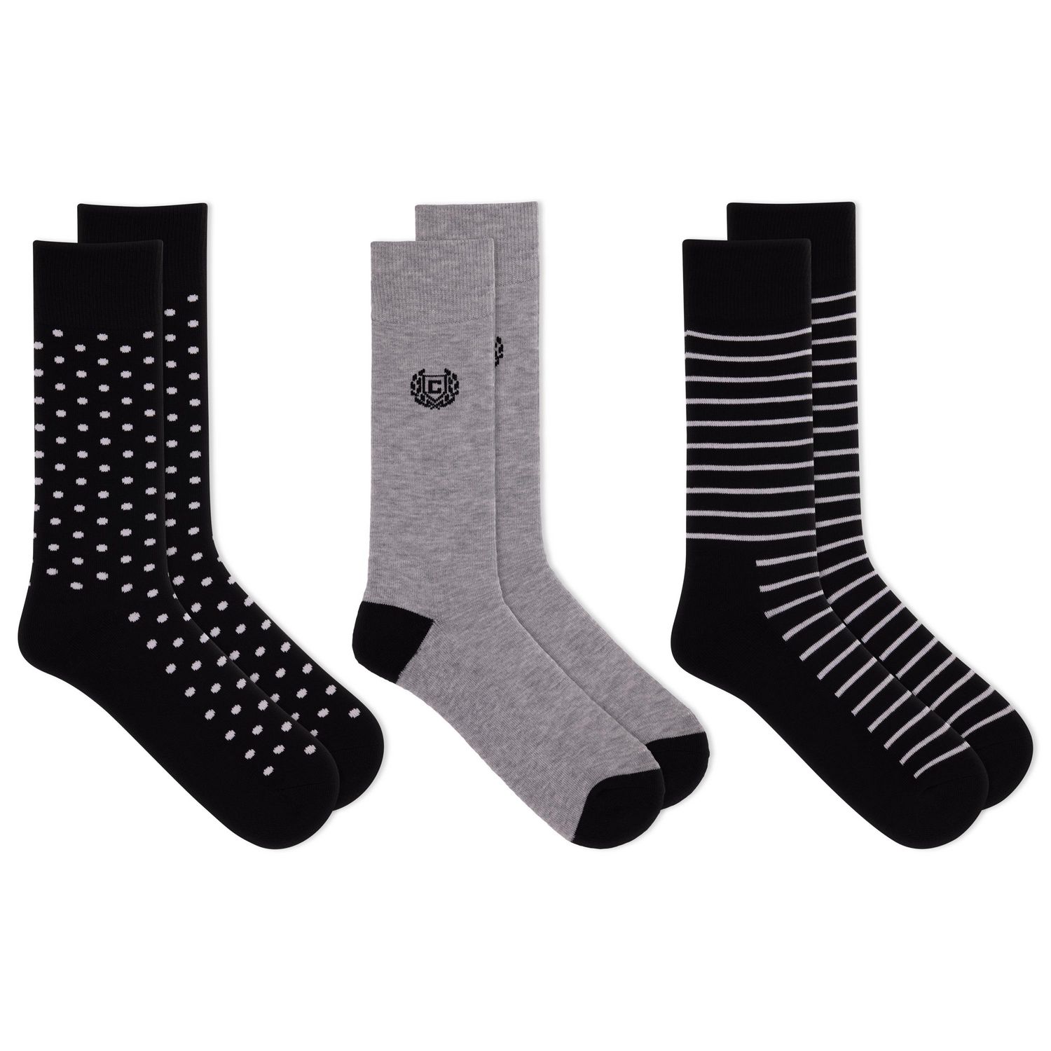 Chaps Mens Casual 3 Pair Crew Socks