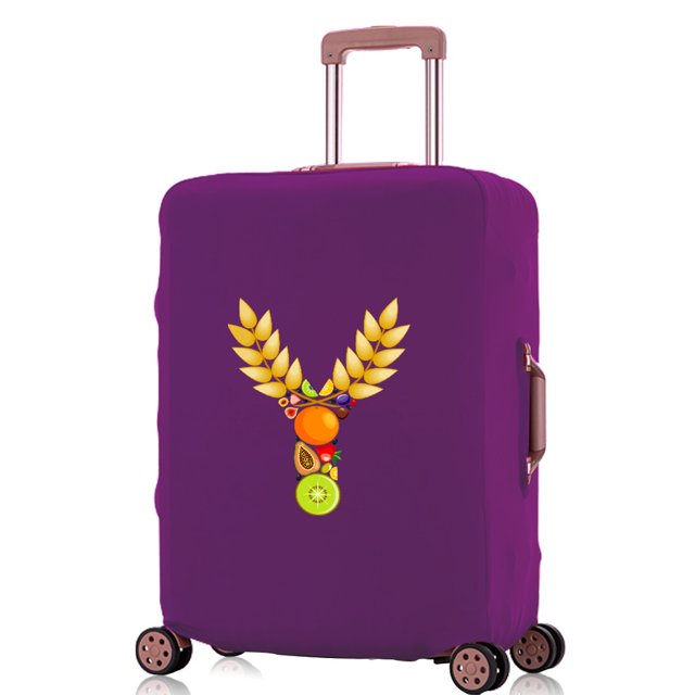 Travel Accessories Luggage Covers Travel Suitcase Cover Protector Reusable Washable 18-32inch Fruit Printed Pattern Series 8fruit Y L